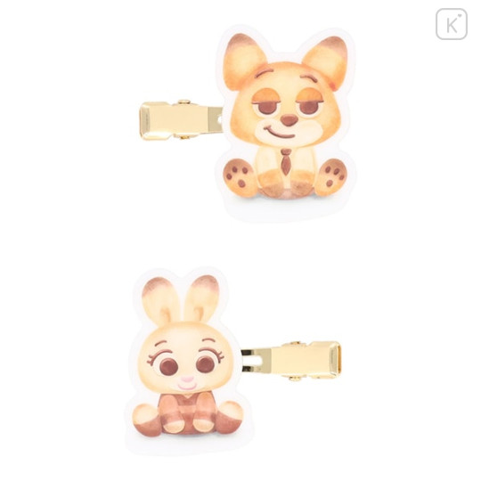 Japan Disney Bangs Clip Set - Zootopia : Bakery Nick & Judy - 1