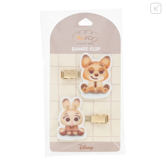 Japan Disney Bangs Clip Set - Zootopia : Bakery Nick & Judy - 2