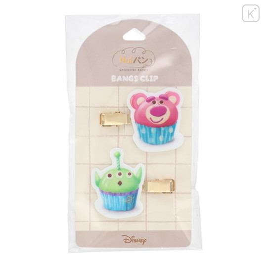 Japan Disney Bangs Clip Set - Little Green Men & Lotso : Bakery - 2