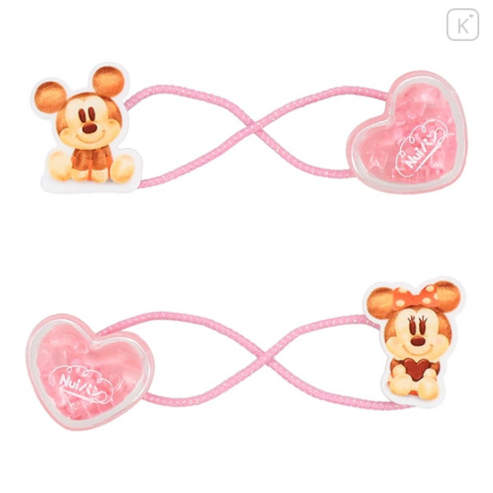 Japan Disney Shake Hair Pony Set - Mickey & Minnie : Bakery - 1