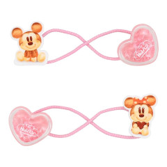Japan Disney Shake Hair Pony Set - Mickey & Minnie : Bakery