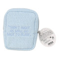 Japan Peanuts Square Pouch - Snoopy : Calm Blue Night Series Blue - 2