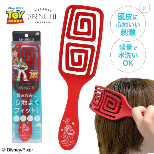 Japan Disney Spring Fit Hair Brush - Toy Story - 8