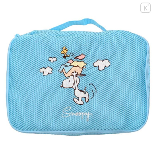 Japan Peanuts Mesh Pouch (L) - Snoopy - 1
