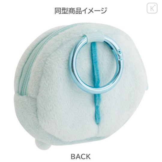 Japan San-X Mascot Mini Pouch with Carabiner - Sumikko Gurashi : Ebifurai no Shippo Fried Shrimp Tail Fluffy Face Daze - 4