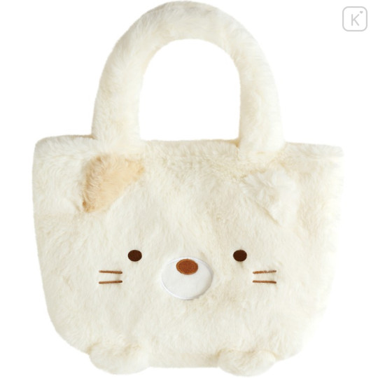 Japan San-X Fluffy Mini Tote Bag - Sumikko Gurashi : Neko Face - 1