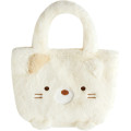Japan San-X Fluffy Mini Tote Bag - Sumikko Gurashi : Neko Face - 1