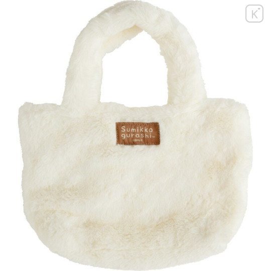 Japan San-X Fluffy Mini Tote Bag - Sumikko Gurashi : Neko Face - 2