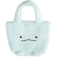 Japan San-X Fluffy Mini Tote Bag - Sumikko Gurashi : Tokage Face