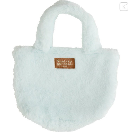 Japan San-X Fluffy Mini Tote Bag - Sumikko Gurashi : Tokage Face - 2