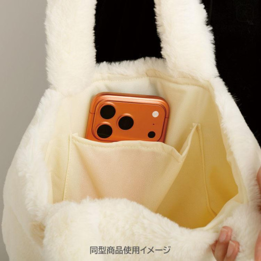 Japan San-X Fluffy Mini Tote Bag - Sumikko Gurashi : Tokage Face - 4