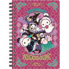 Japan San-X B6SP Notebook - Sentimental Circus : Tonight at the Shirokurokogumaza Tea Salon Wine Red
