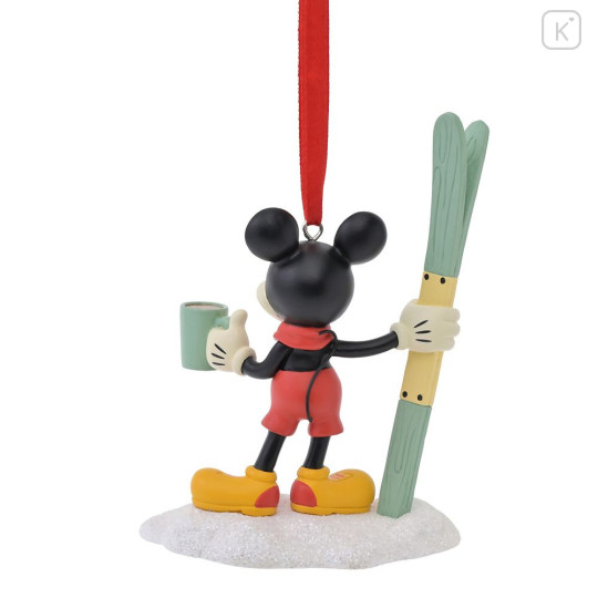 Japan Disney Store Ornament Figure - Mickey : Christmas Ski - 4
