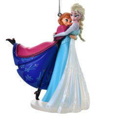 Japan Disney Store Ornament Figure - Anna & Elsa : Christmas