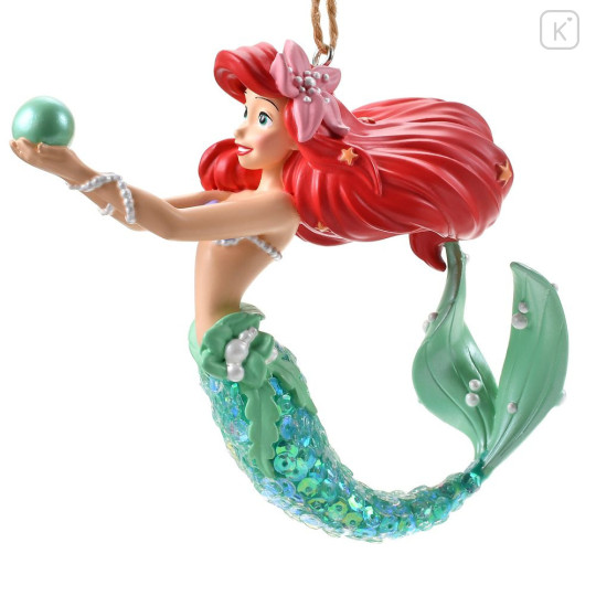 Japan Disney Store Ornament Figure - Ariel : Christmas Sequins - 4