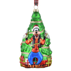 Japan Disney Store Ornament Figure - Donald & Goofy : Christmas