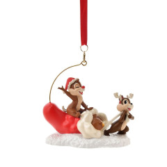 Japan Disney Store Ornament Figure - Chip & Dale : Christmas