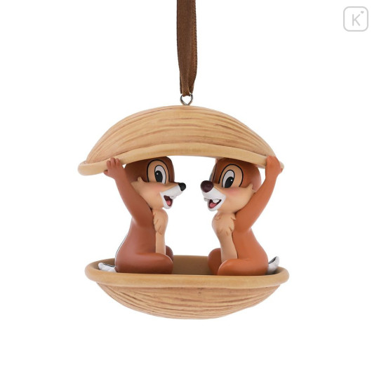Japan Disney Store Ornament Figure - Chip & Dale : Christmas Nut - 1