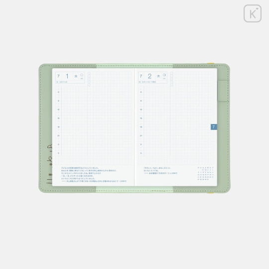 Japan Hobonichi Techo Cover for A6 Original - One Piece : Luffy's Dream's End Mint Green - 5