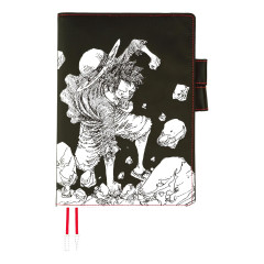 Japan Hobonichi Techo Cover for A5 Cousin - One Piece : Straw Hat Luffy Black