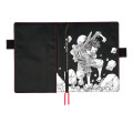 Japan Hobonichi Techo Cover for A5 Cousin - One Piece : Straw Hat Luffy Black - 2