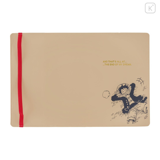 Japan Hobonichi Techo Cover for A5 Cousin - One Piece : Luffy's Dream's End Sand Beige - 2