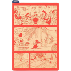 Japan Hobonichi Underlay for A6 Original - One Piece : Everyday Scenes