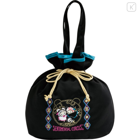 Japan San-X Drawstring Bag with Handle - Sentimental Circus : Tonight at the Shirokurokogumaza Tea Salon - 1