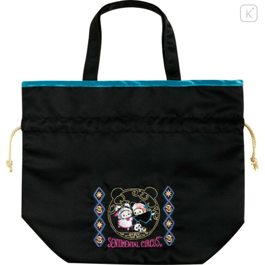 Japan San-X Drawstring Bag with Handle - Sentimental Circus : Tonight at the Shirokurokogumaza Tea Salon - 2