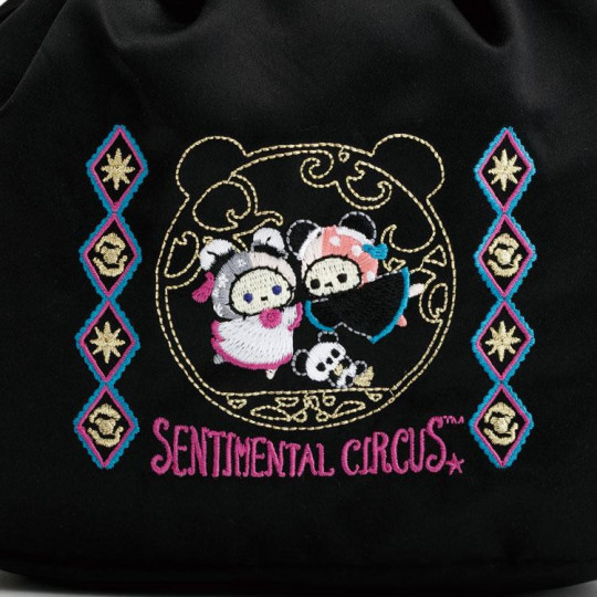 Japan San-X Drawstring Bag with Handle - Sentimental Circus : Tonight at the Shirokurokogumaza Tea Salon - 5