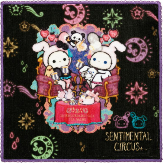 Japan San-X Mini Towel - Sentimental Circus : Tonight at the Shirokurokogumaza Tea Salon A - 1