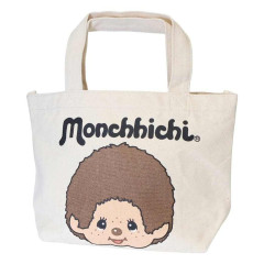 Japan Monchhichi Mini Tote Bag - Monchhichi-chan & Monchhichi-kun : Face Smile