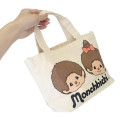 Japan Monchhichi Mini Tote Bag - Monchhichi-chan & Monchhichi-kun : Face Smile - 2