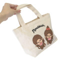 Japan Monchhichi Mini Tote Bag - Monchhichi-chan & Monchhichi-kun : Heart - 2