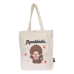 Japan Monchhichi A4 Tote Bag - Monchhichi-kun : Wink Heart