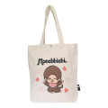 Japan Monchhichi A4 Tote Bag - Monchhichi-kun : Wink Heart - 1