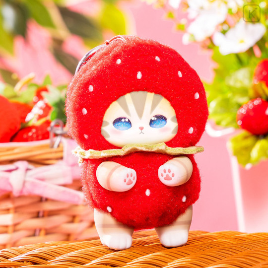 Japan Mofusand Secret Kiramekko Mascot Keychain - Fruity Cat Blind Box - 3