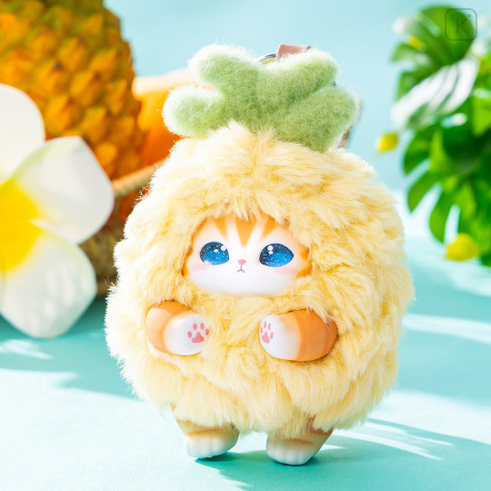 Japan Mofusand Secret Kiramekko Mascot Keychain - Fruity Cat Blind Box - 4