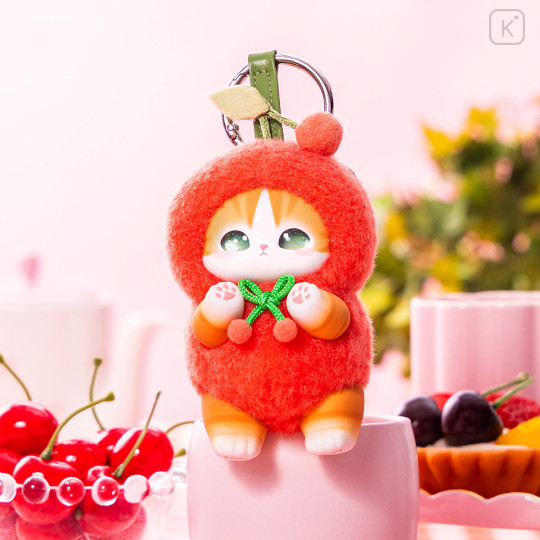 Japan Mofusand Secret Kiramekko Mascot Keychain - Fruity Cat Blind Box - 5