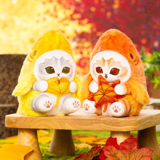 Japan Mofusand Chubby Potepote Mascot Holder - Autumn Leaves - 3