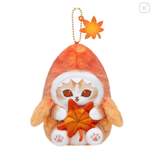 Japan Mofusand Chubby Potepote Mascot Holder - Autumn Leaves - 4