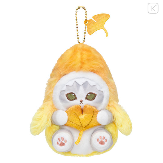 Japan Mofusand Chubby Potepote Mascot Holder - Ginkgo Yellow - 1