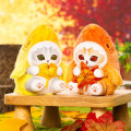 Japan Mofusand Chubby Potepote Mascot Holder - Ginkgo Yellow - 2