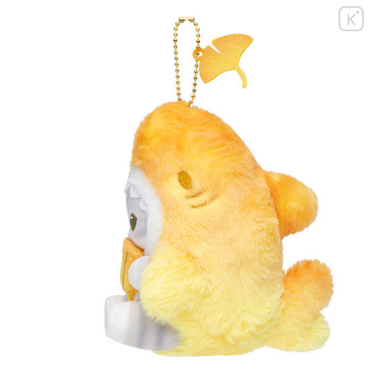 Japan Mofusand Chubby Potepote Mascot Holder - Ginkgo Yellow - 4