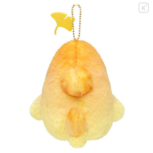 Japan Mofusand Chubby Potepote Mascot Holder - Ginkgo Yellow - 5
