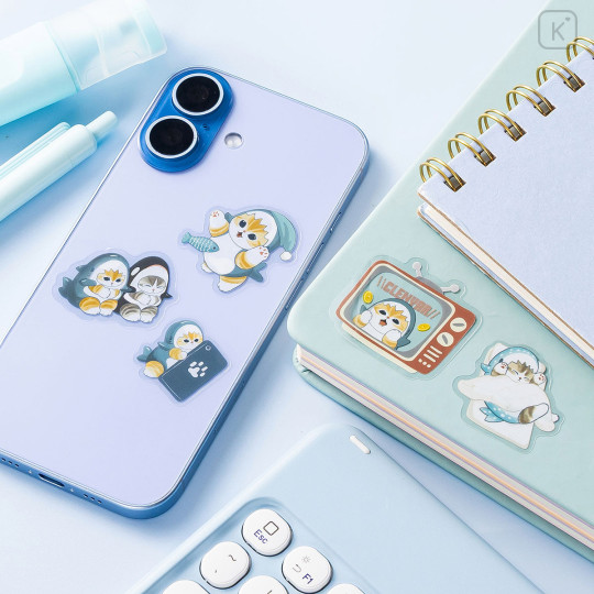 Japan Mofusand Mini Clear Sticker - Lazy time at home - 2