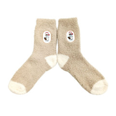 Japan Mofusand Marshmallow Crew Socks - Together with Wrist Mushroom Patch