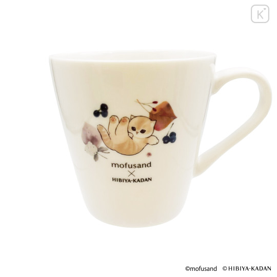 Japan Mofusand Hibiya Kadan Mug - Leaf - 1