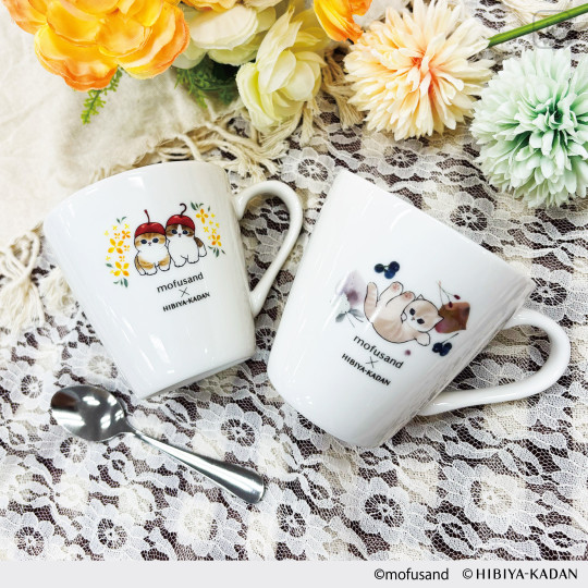 Japan Mofusand Hibiya Kadan Mug - Leaf - 2