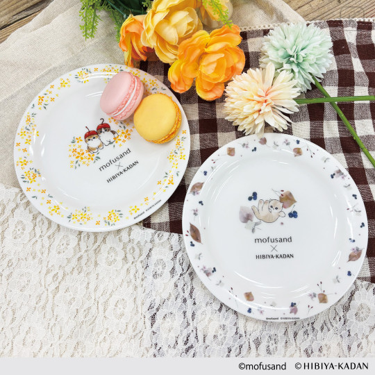 Japan Mofusand Hibiya Kadan Dessert Plate - Leaf - 2